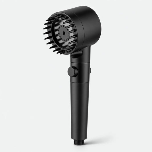 Parmun filtered shower head in matte black